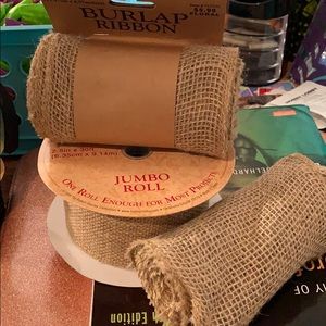 Burlap ribbon